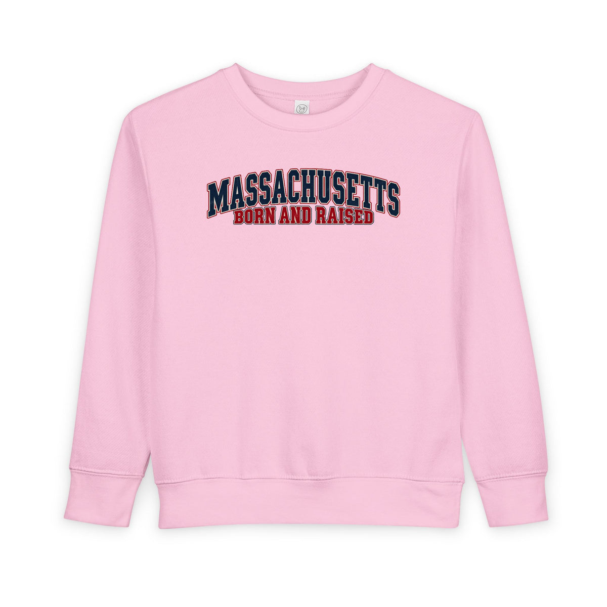 Massachusetts Born and Raised Classic Heritage Unisex Toddler Sweatshirt