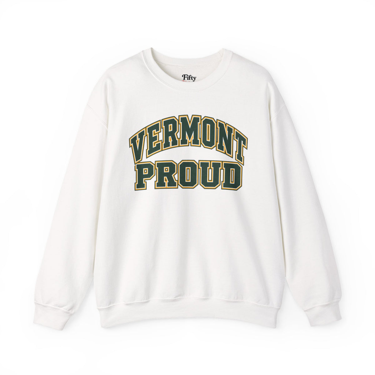 Vermont Proud Unisex Crewneck Sweatshirt State Name Graphic