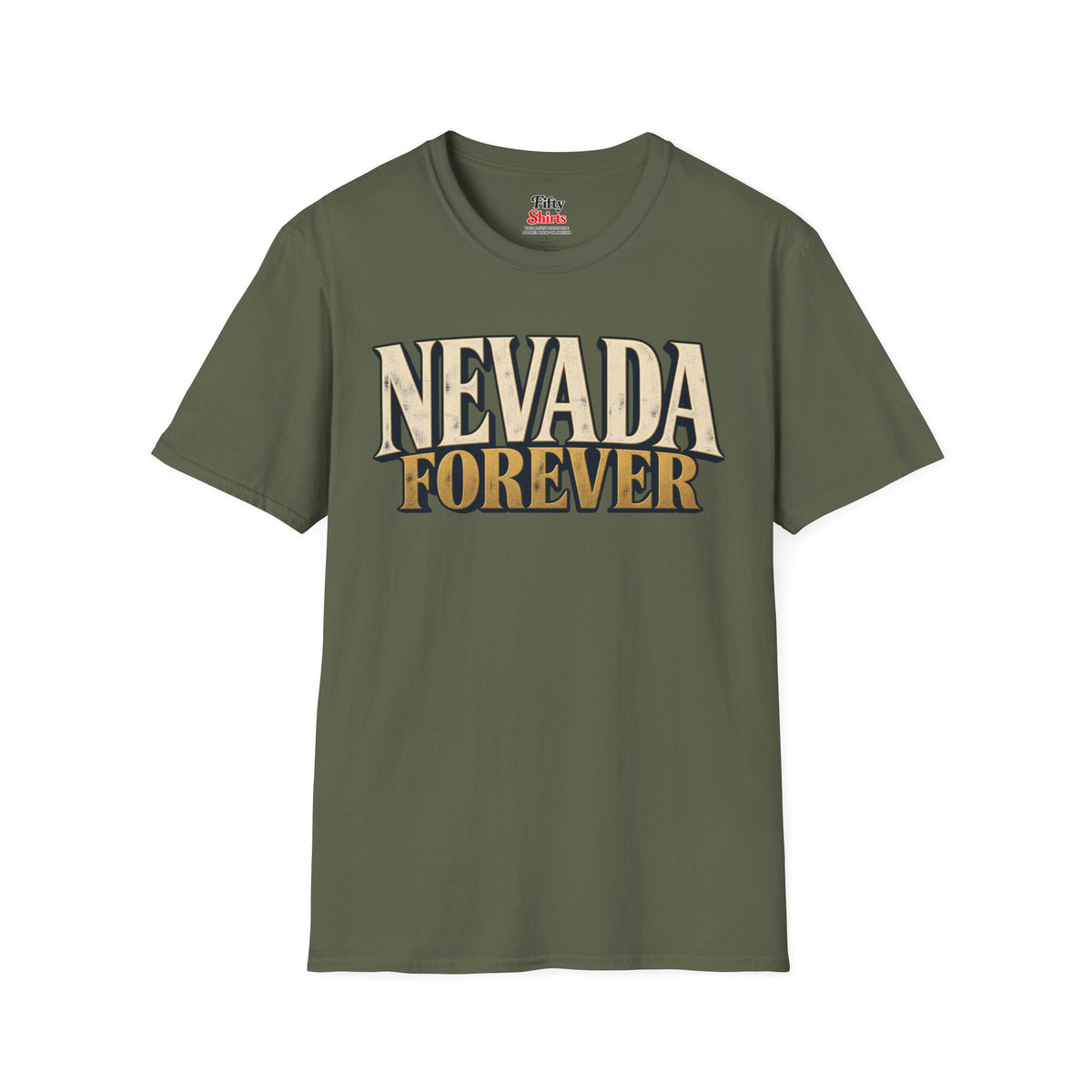 Nevada Forever Unisex Softstyle T Shirt State Name Graphic Tee