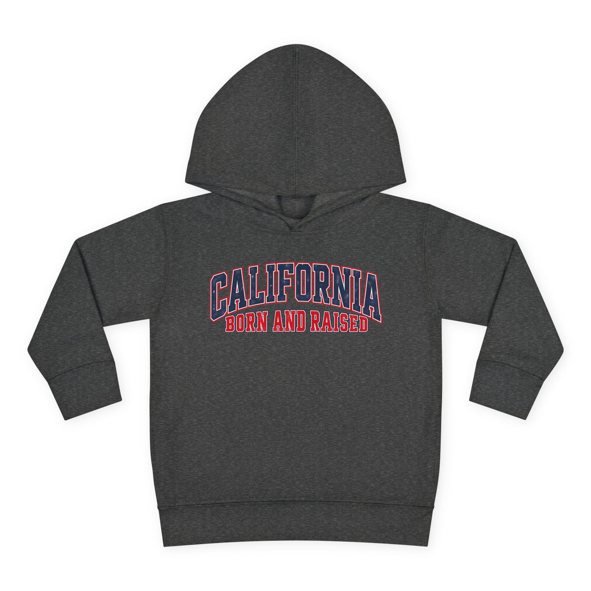 California Born and Raised Vintage Athletic Heritage Unisex Toddler Pullover Fleece Hoodie