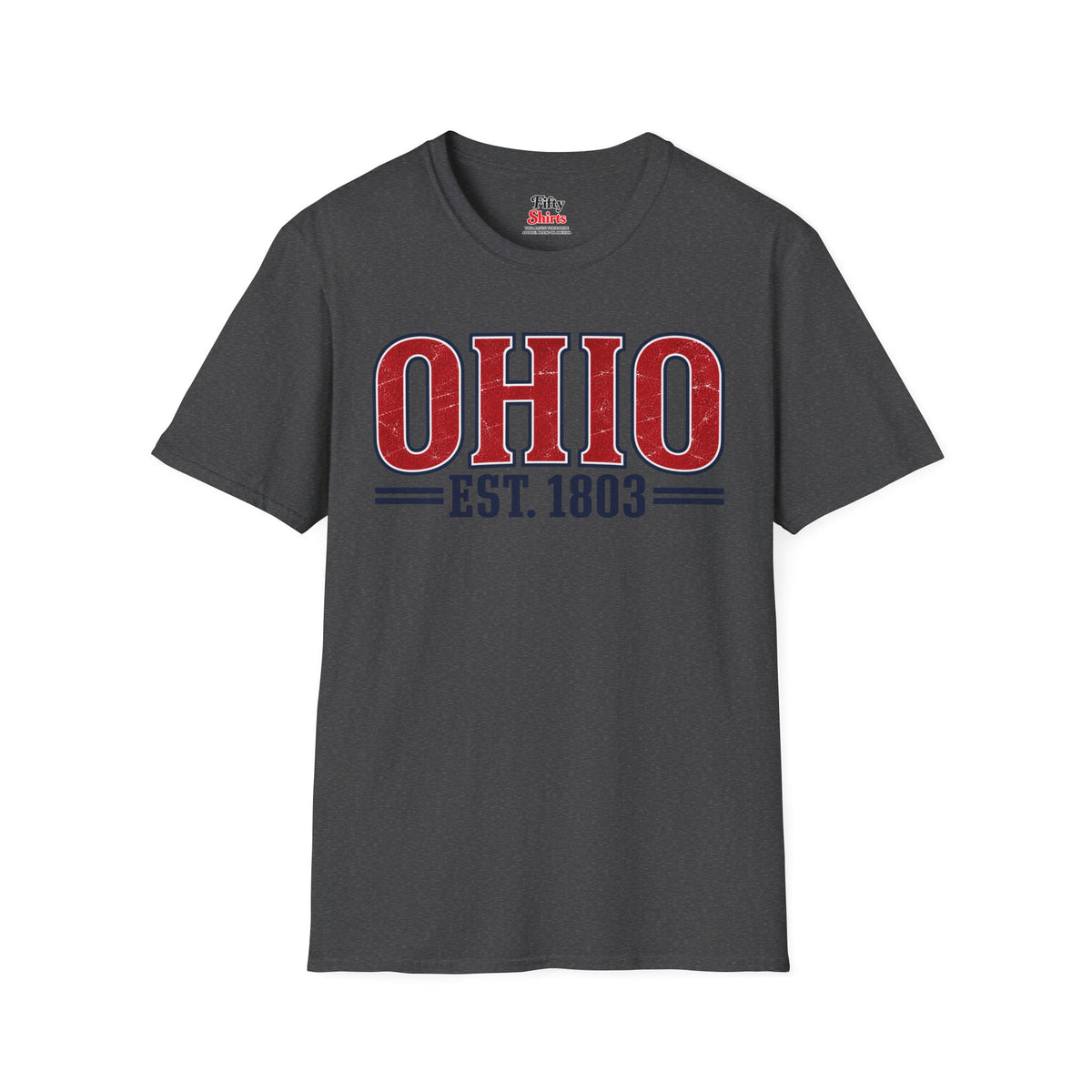 Ohio Est.1803 Unisex Softstyle T Shirt State Name Graphic Tee