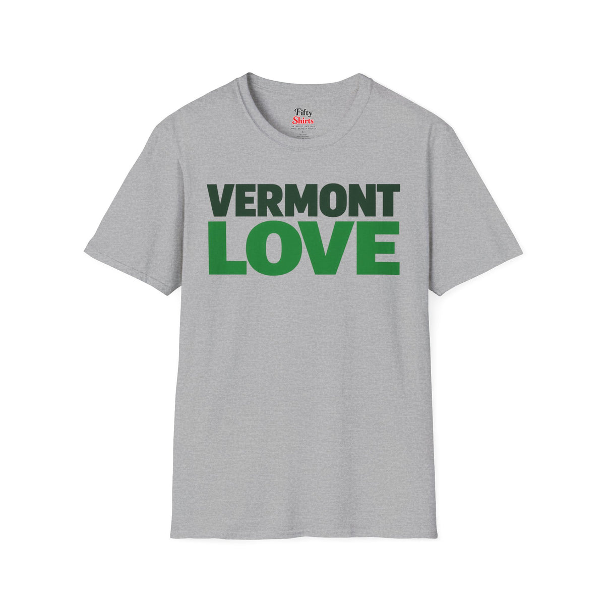 Vermont Love Unisex Softstyle T Shirt State Name Graphic Tee