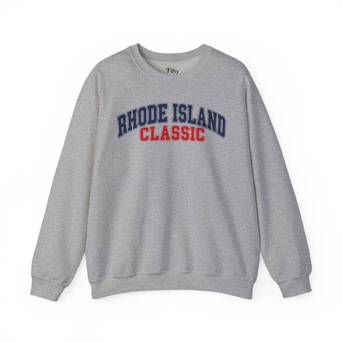 Rhode Island Classic Unisex Crewneck Sweatshirt State Name Graphic