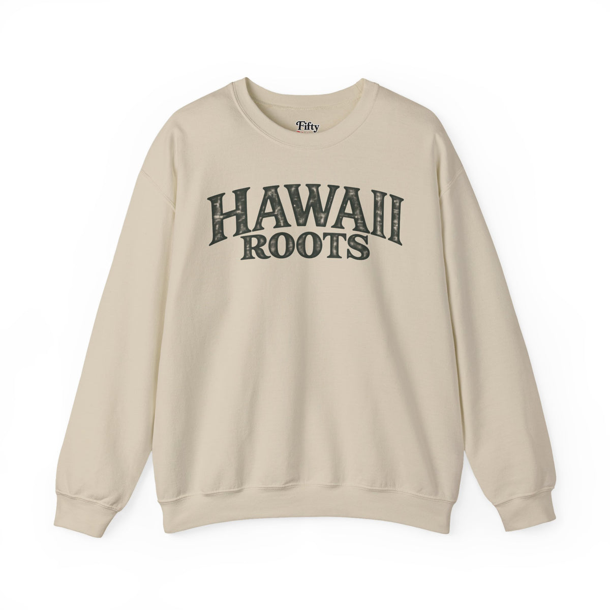 Hawaii Roots Unisex Crewneck Sweatshirt State Name Graphic