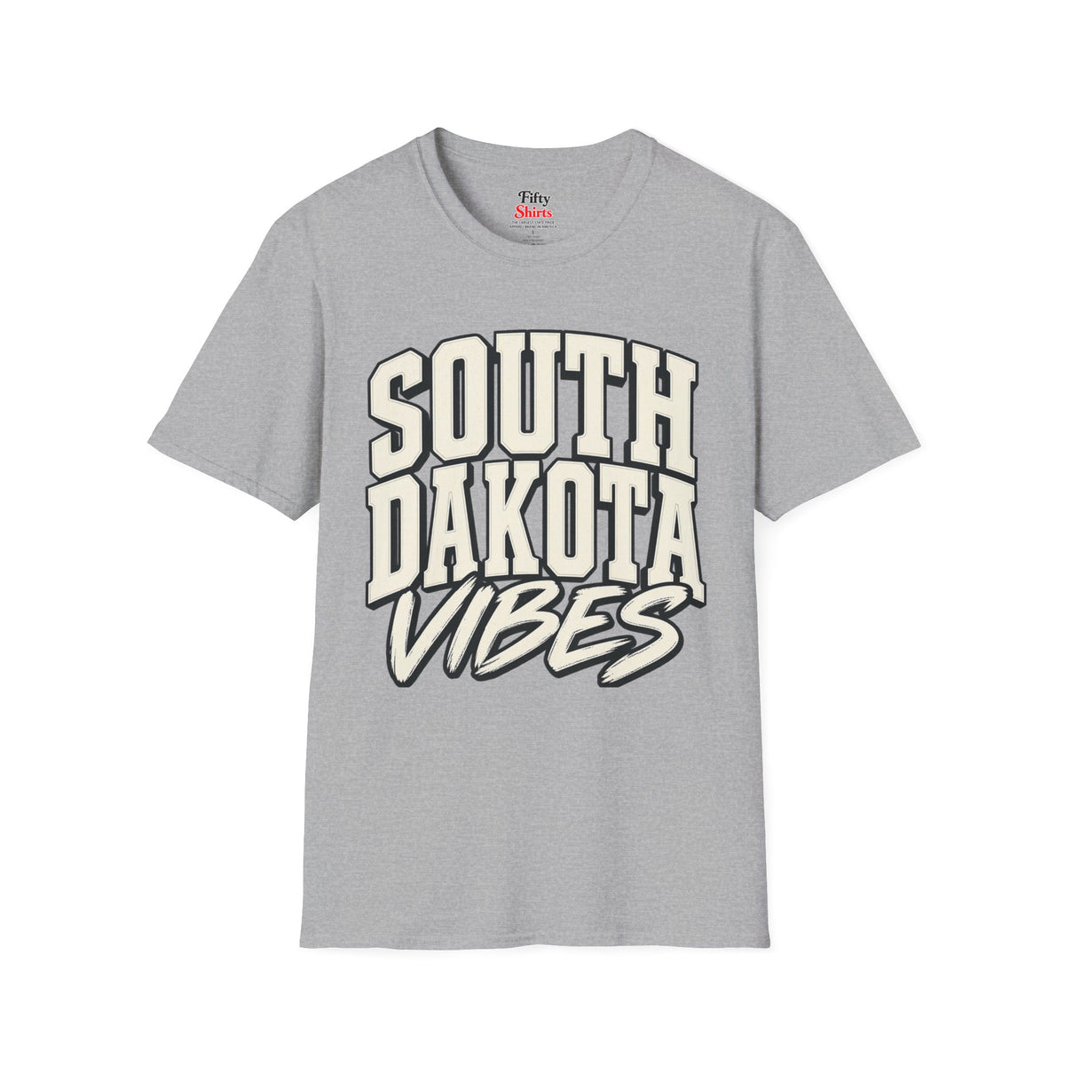 South Dakota Vibes Unisex Softstyle T Shirt State Name Graphic Tee