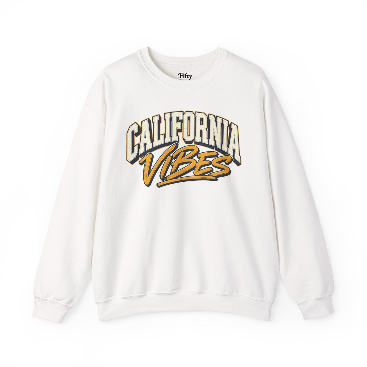California Vibes Unisex Crewneck Sweatshirt State Name Graphic
