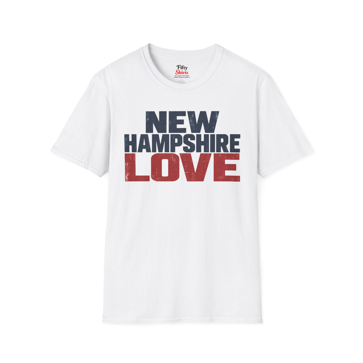 New Hampshire Love Unisex Softstyle T Shirt State Name Graphic Tee