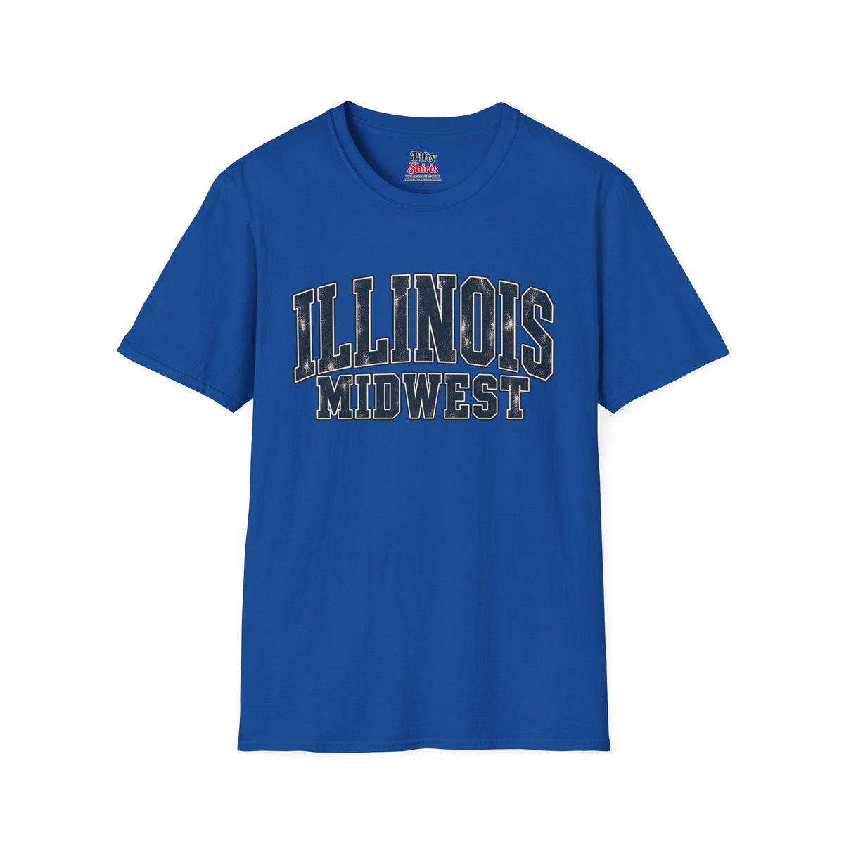 Illinois Midwest Unisex Softstyle T Shirt State Name Graphic Tee