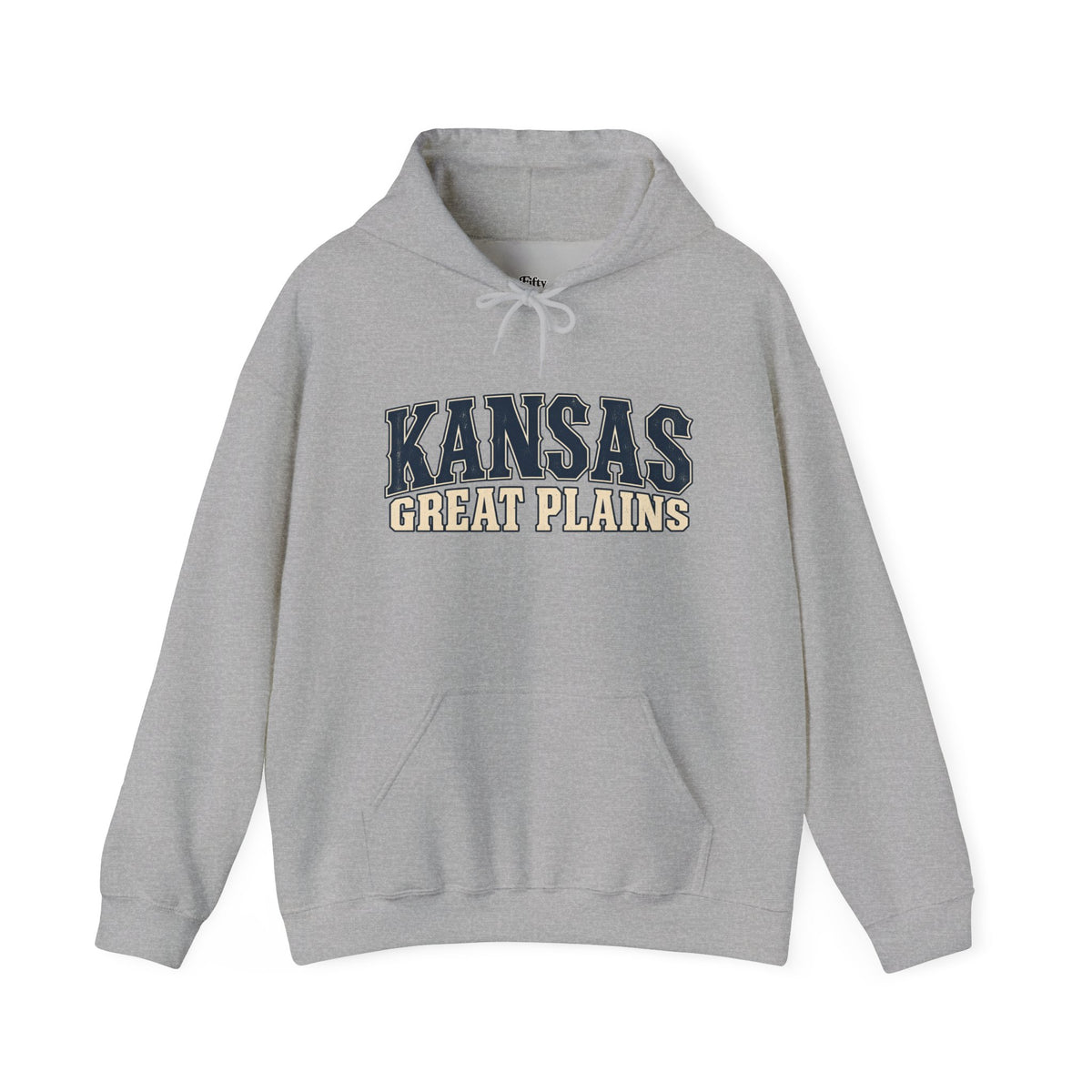 Kansas Great Plains Unisex Hoodie State Name Graphic