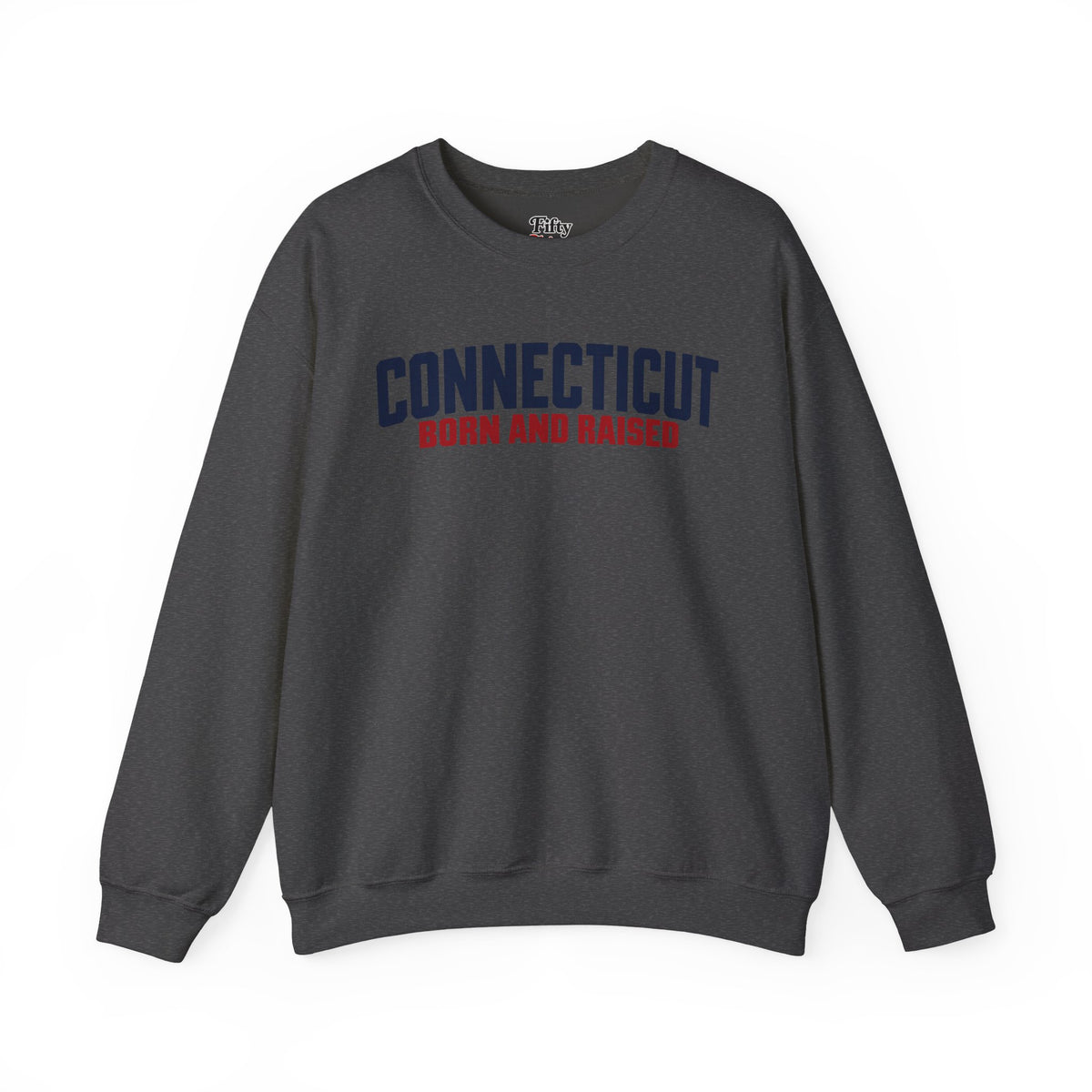 Connecticut Born and Raised Minimal Heritage Unisex Sweatshirt Graphic