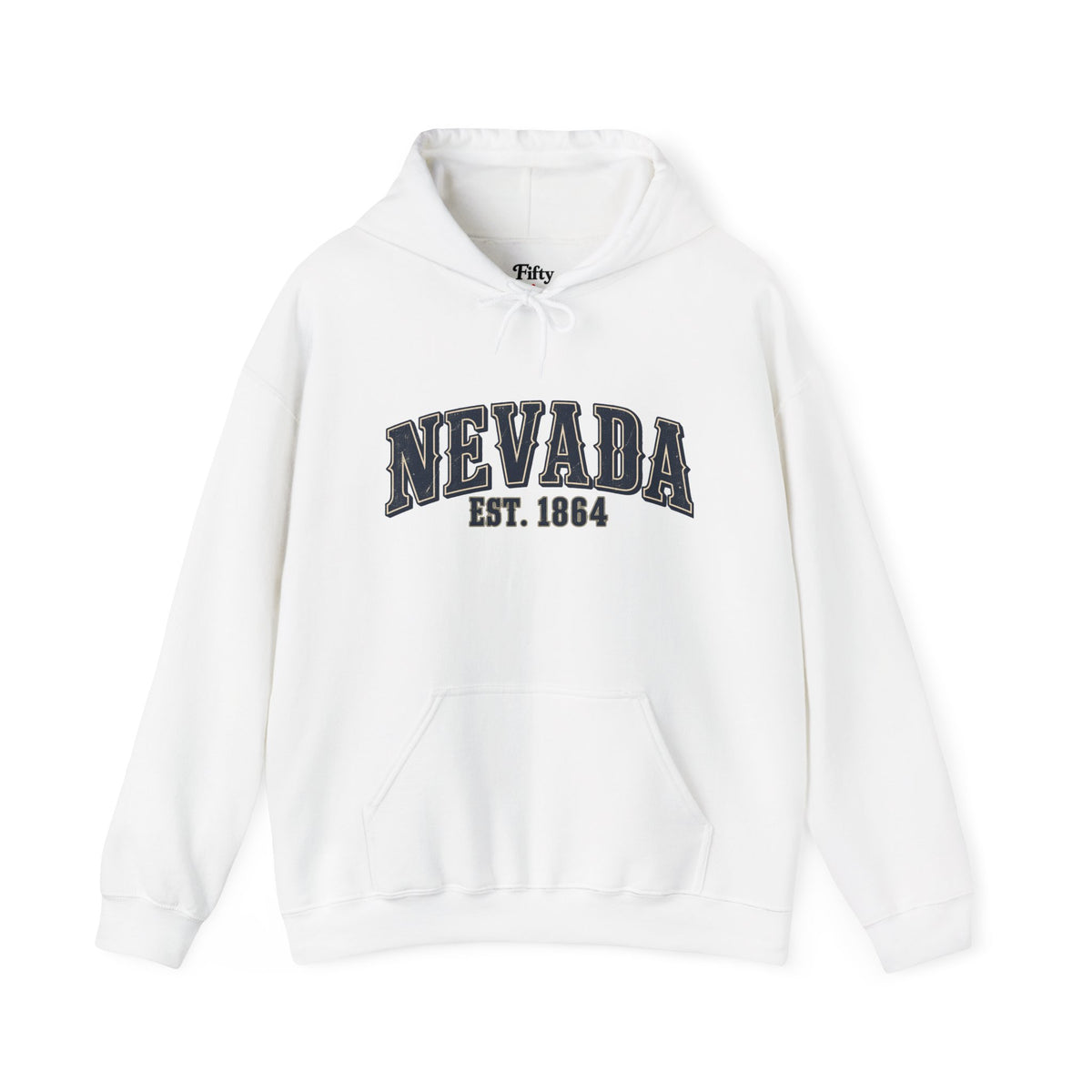 Nevada Est 1864 Unisex Hoodie State Name Graphic