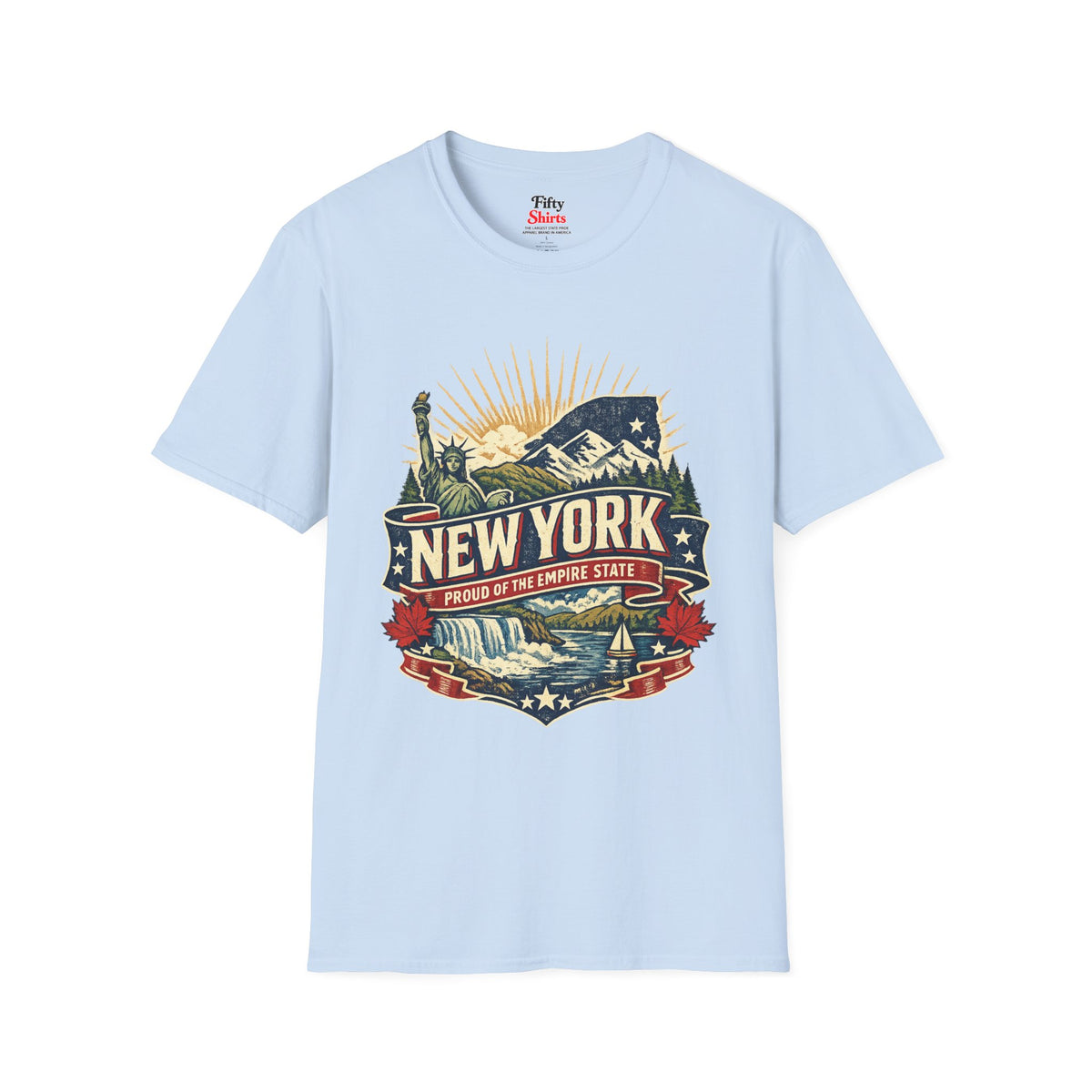 New York Pride Unisex Softstyle T Shirt State Pride Graphic Tee Collections FS03