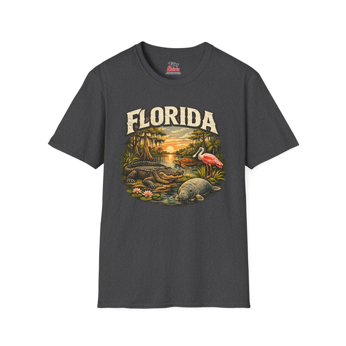 Florida Wildlife Unisex Softstyle T Shirt State Pride Graphic Tee Collections FS03