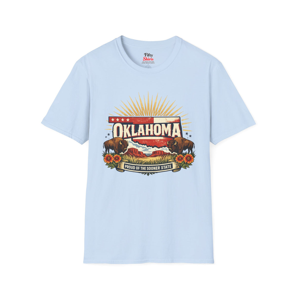 Oklahoma State Pride Unisex Softstyle T Shirt State Pride Graphic Tee Collections FS03