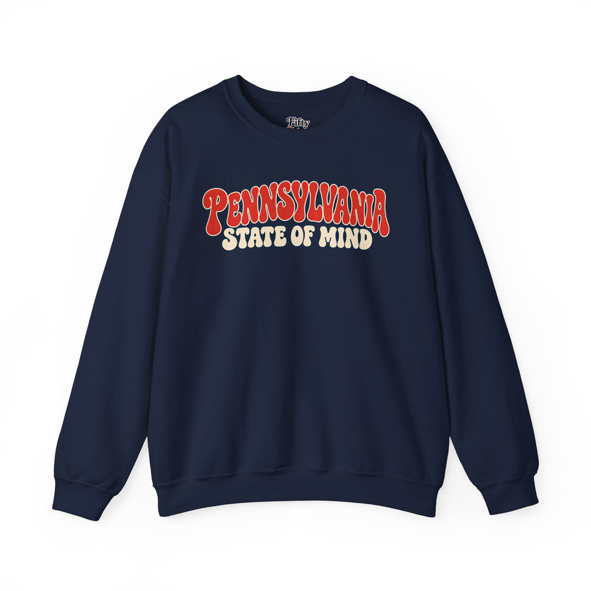 Pennsylvania State of Mind Unisex Crewneck Sweatshirt State Name Graphic