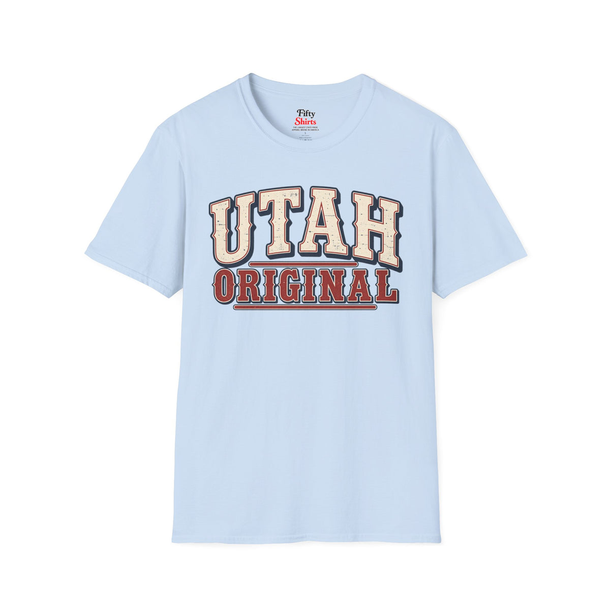 Utah Original Unisex Softstyle T Shirt State Name Graphic Tee