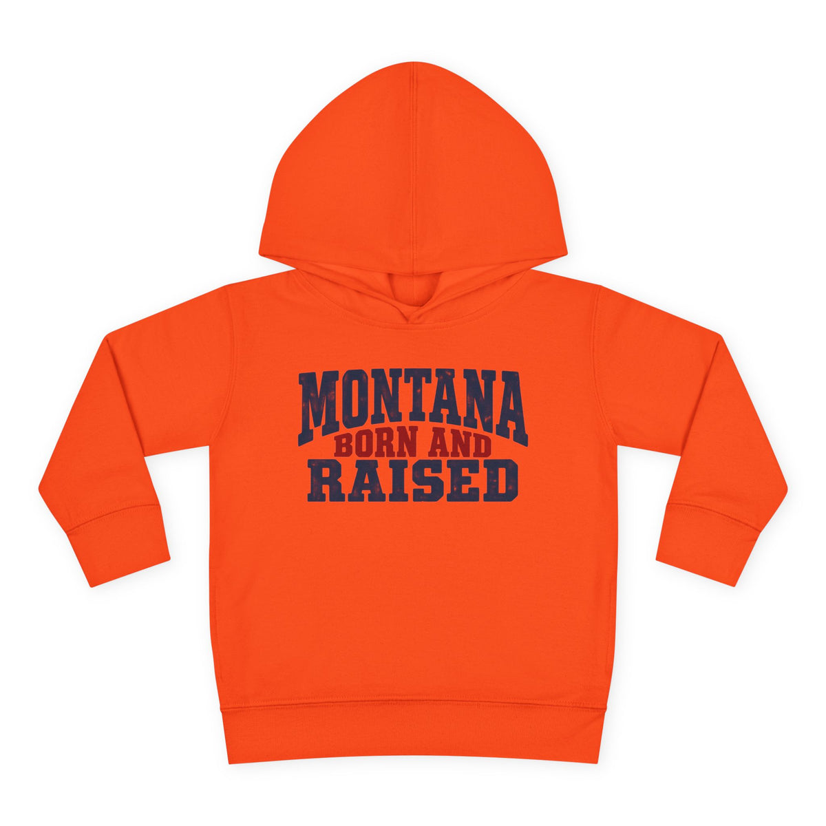 Montana Born and Raised Rustic Workwear Unisex Toddler Pullover Fleece Hoodie