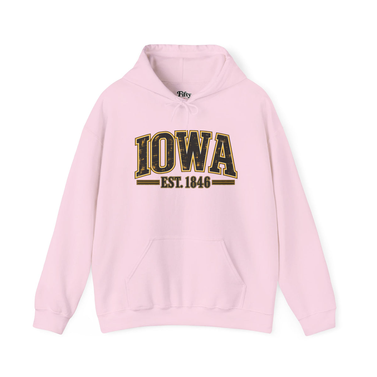 Iowa Est 1846 Unisex Hoodie State Name Graphic