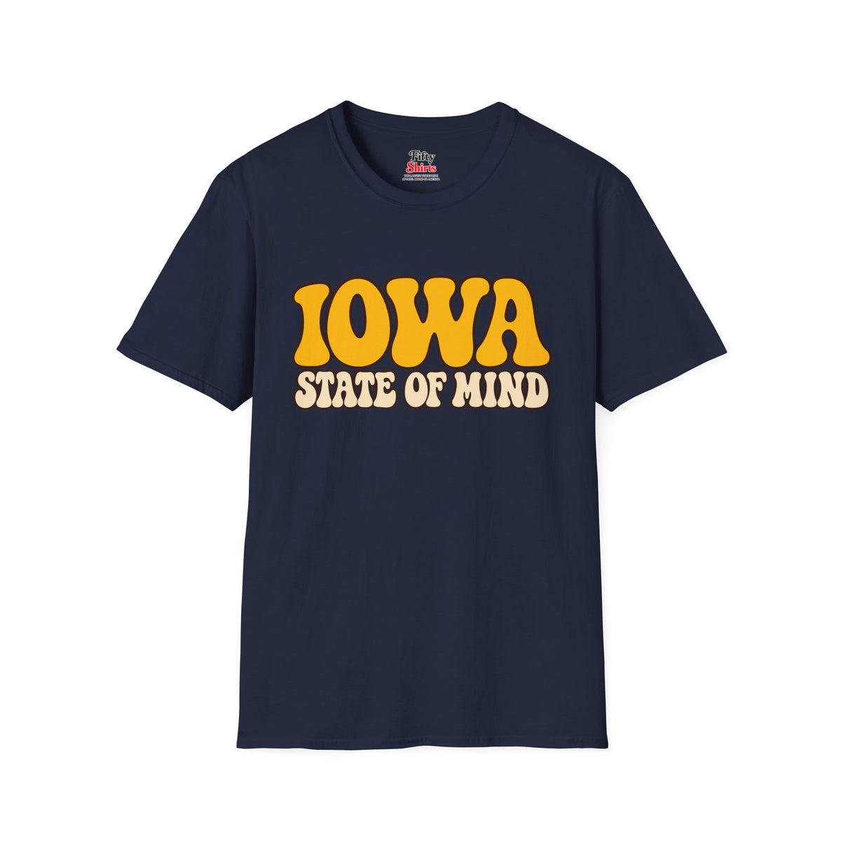 Iowa State of Mind Unisex Softstyle T Shirt State Name Graphic Tee