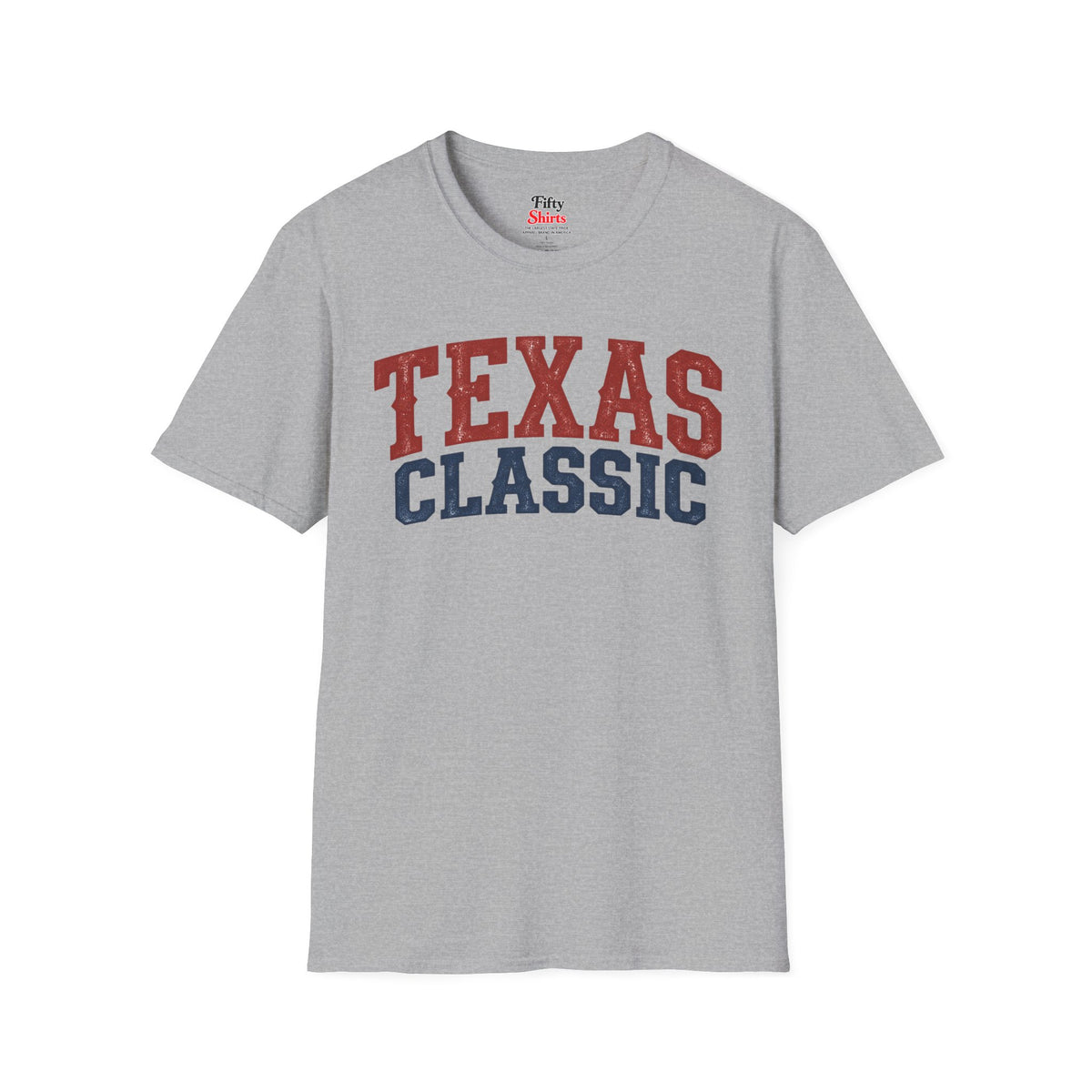 Texas Classic Unisex Softstyle T Shirt State Name Graphic Tee