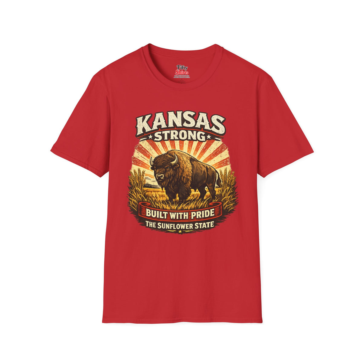 Kansas Strong Unisex Softstyle T Shirt State Pride Graphic Tee Collections FS03