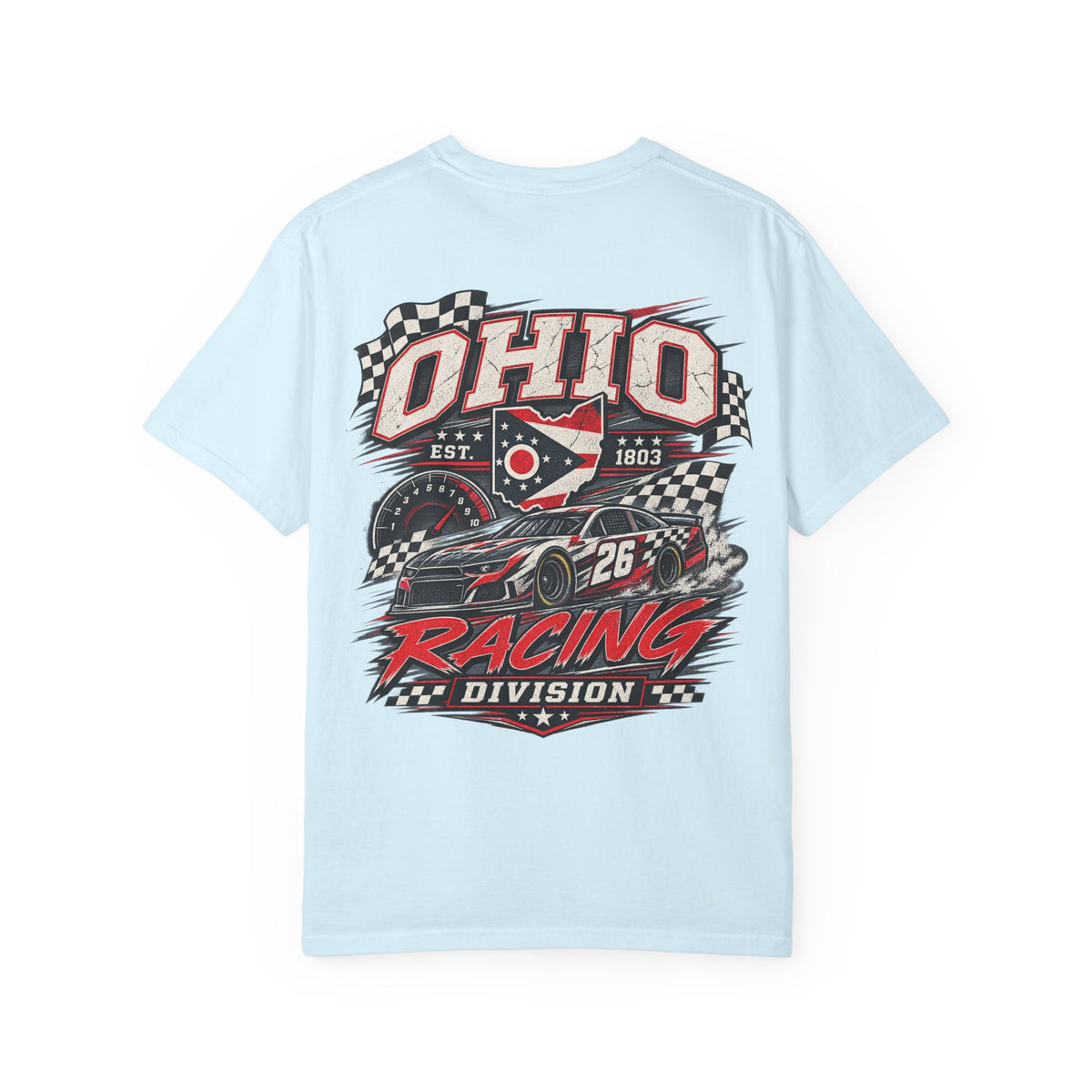 Ohio Racing Division Unisex Comfort Color 1717 Streetwear Graphic Tee