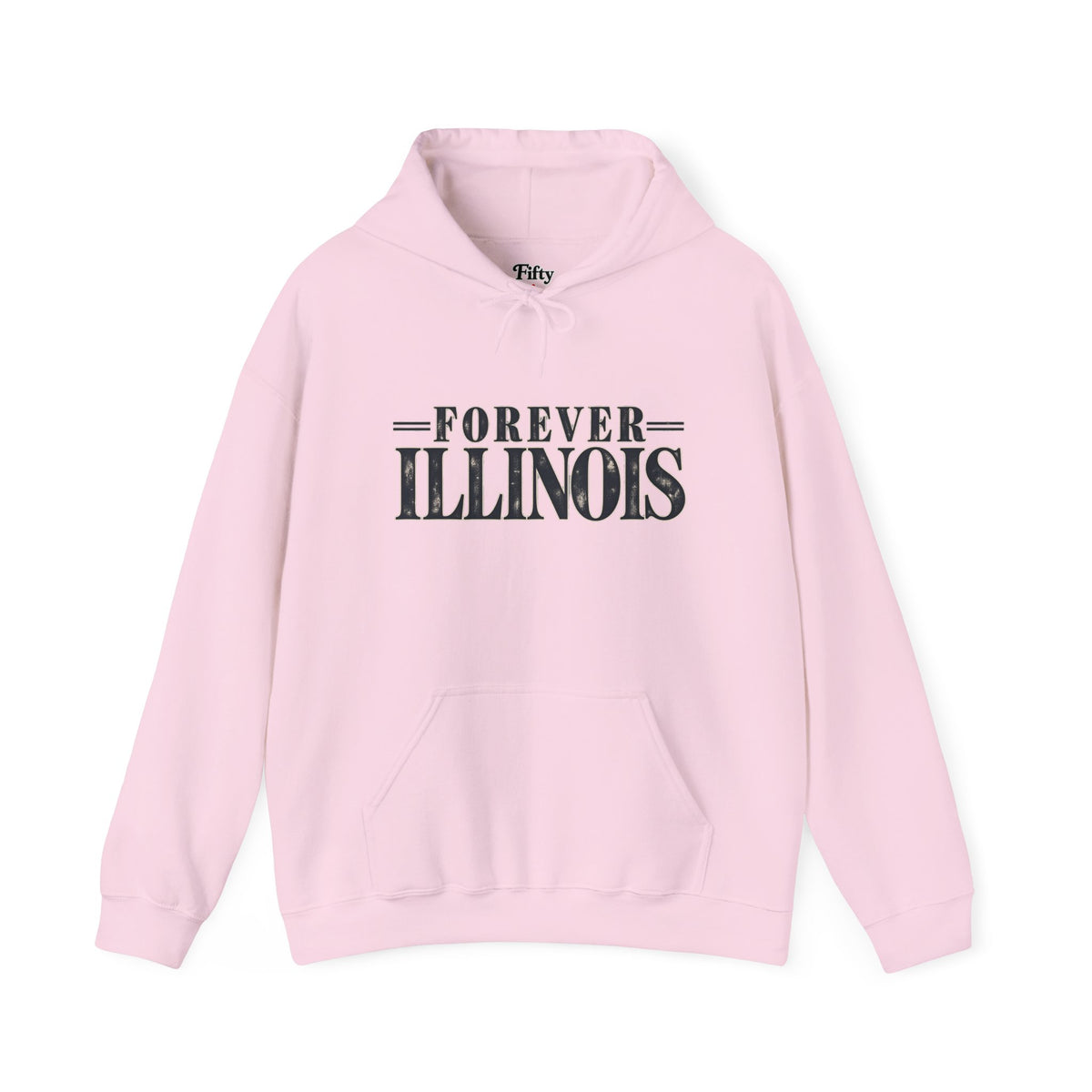 Forever Illinois Unisex Hoodie State Name Graphic