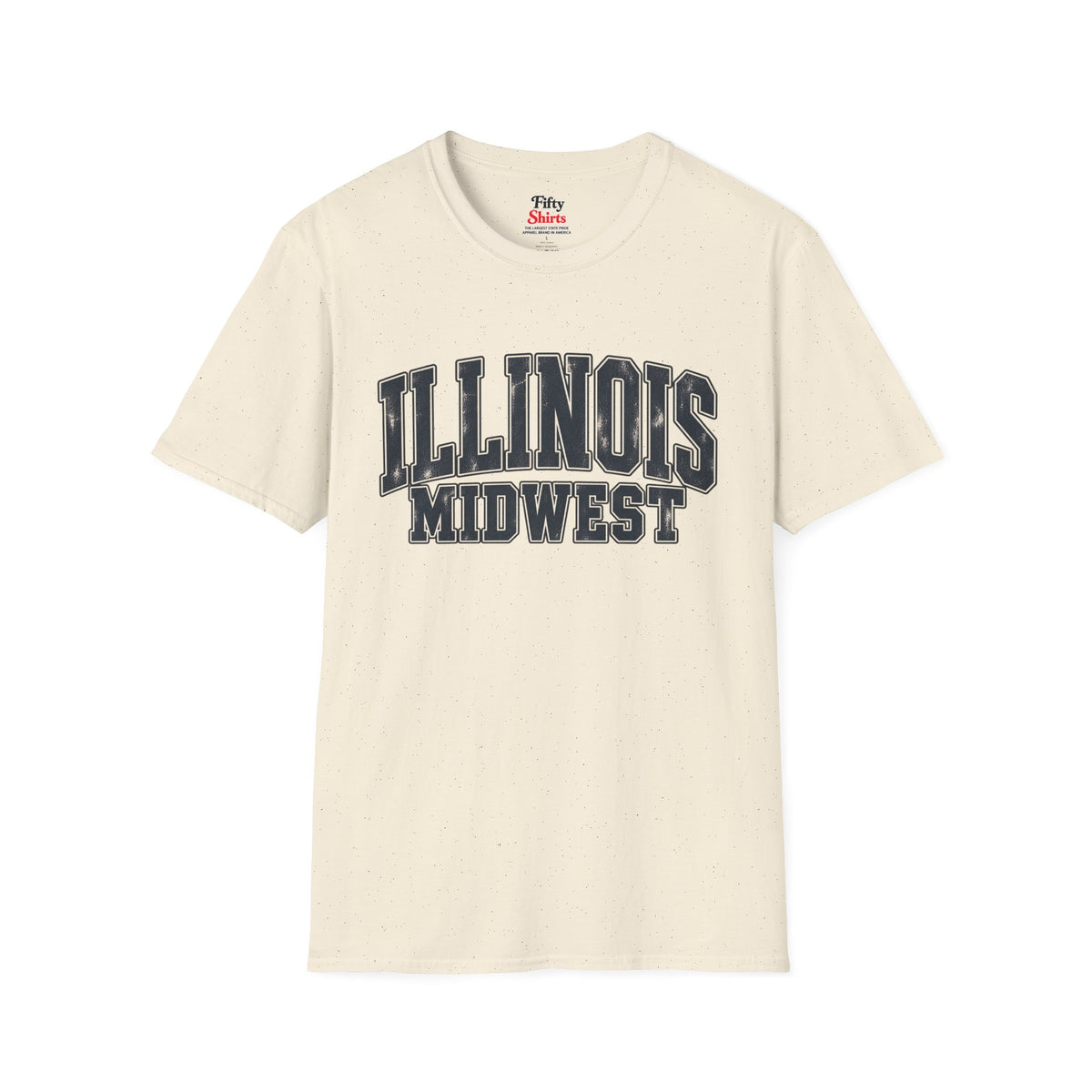 Illinois Midwest Unisex Softstyle T Shirt State Name Graphic Tee