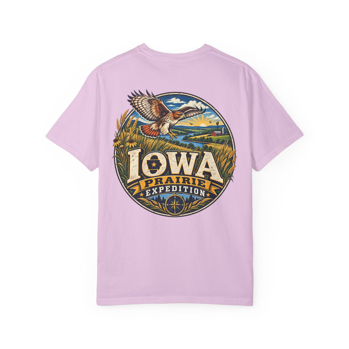 Iowa Prairie Expedition Unisex Comfort Color 1717 Streetwear Graphic Tee
