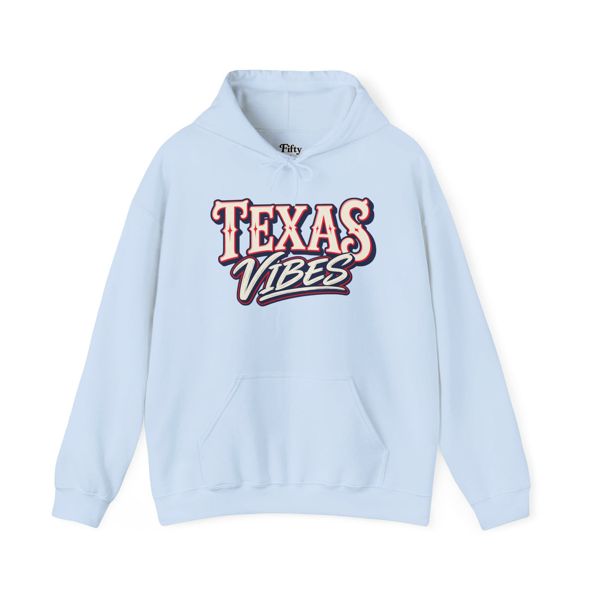 Texas Vibes Unisex Hoodie State Name Graphic