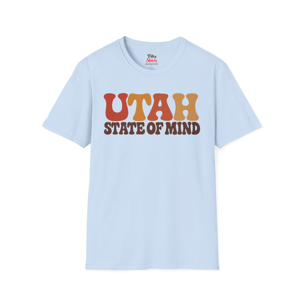 Utah State Of Mind Unisex Softstyle T Shirt State Name Graphic Tee