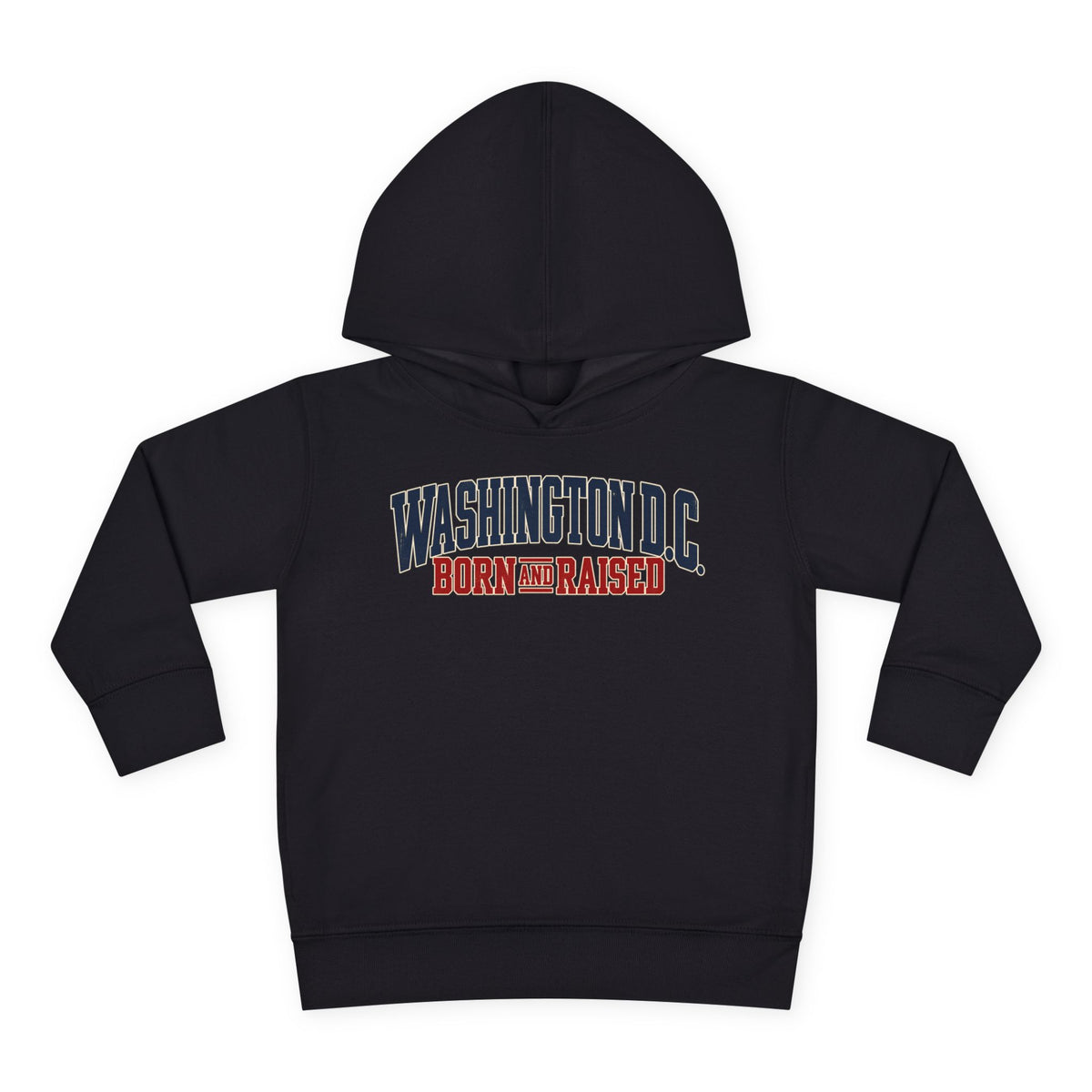 Washington DC Born and Raised Premium East Coast Unisex Toddler Pullover Fleece Hoodie