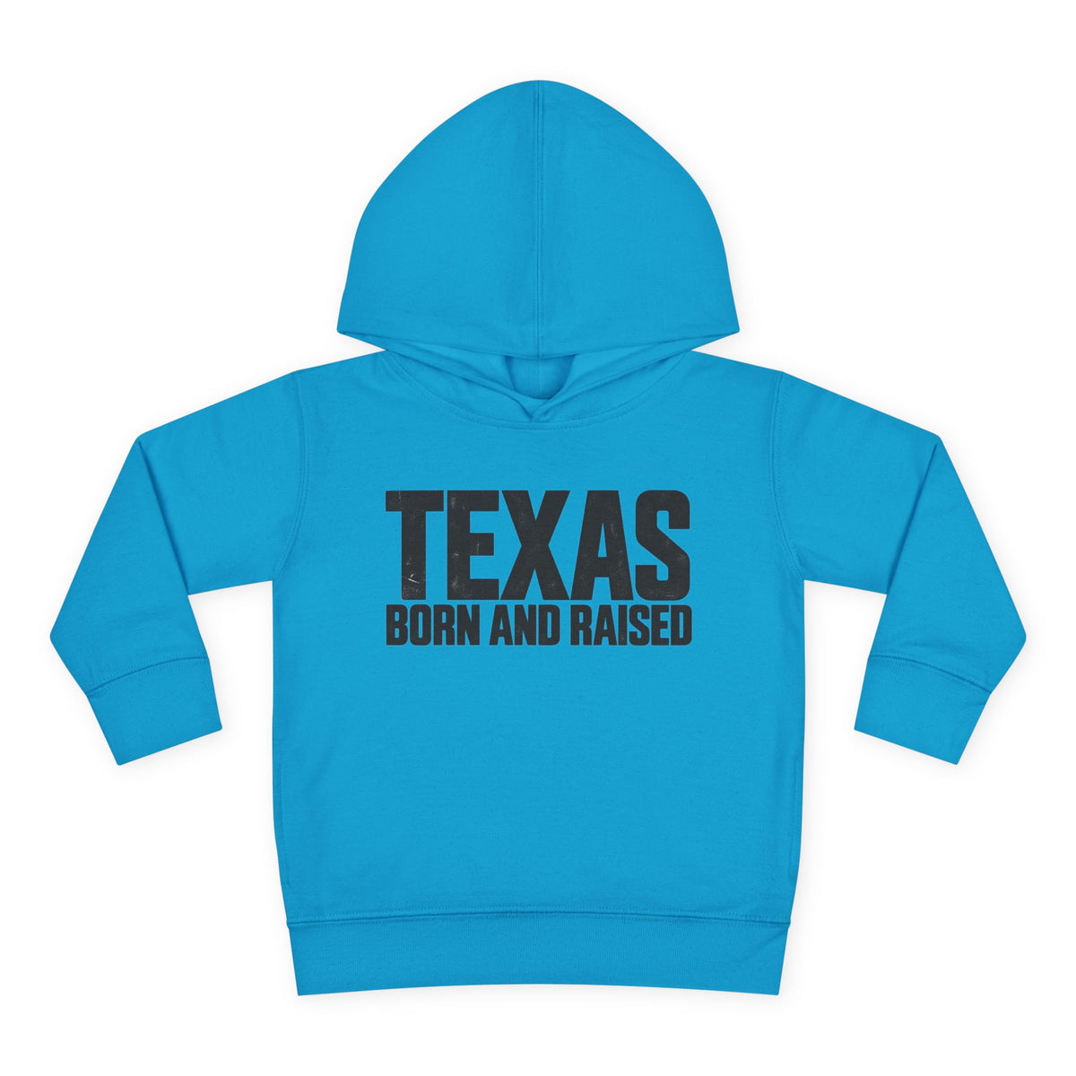 Texas Born and Raised Modern Minimal Unisex Toddler Pullover Fleece Hoodie