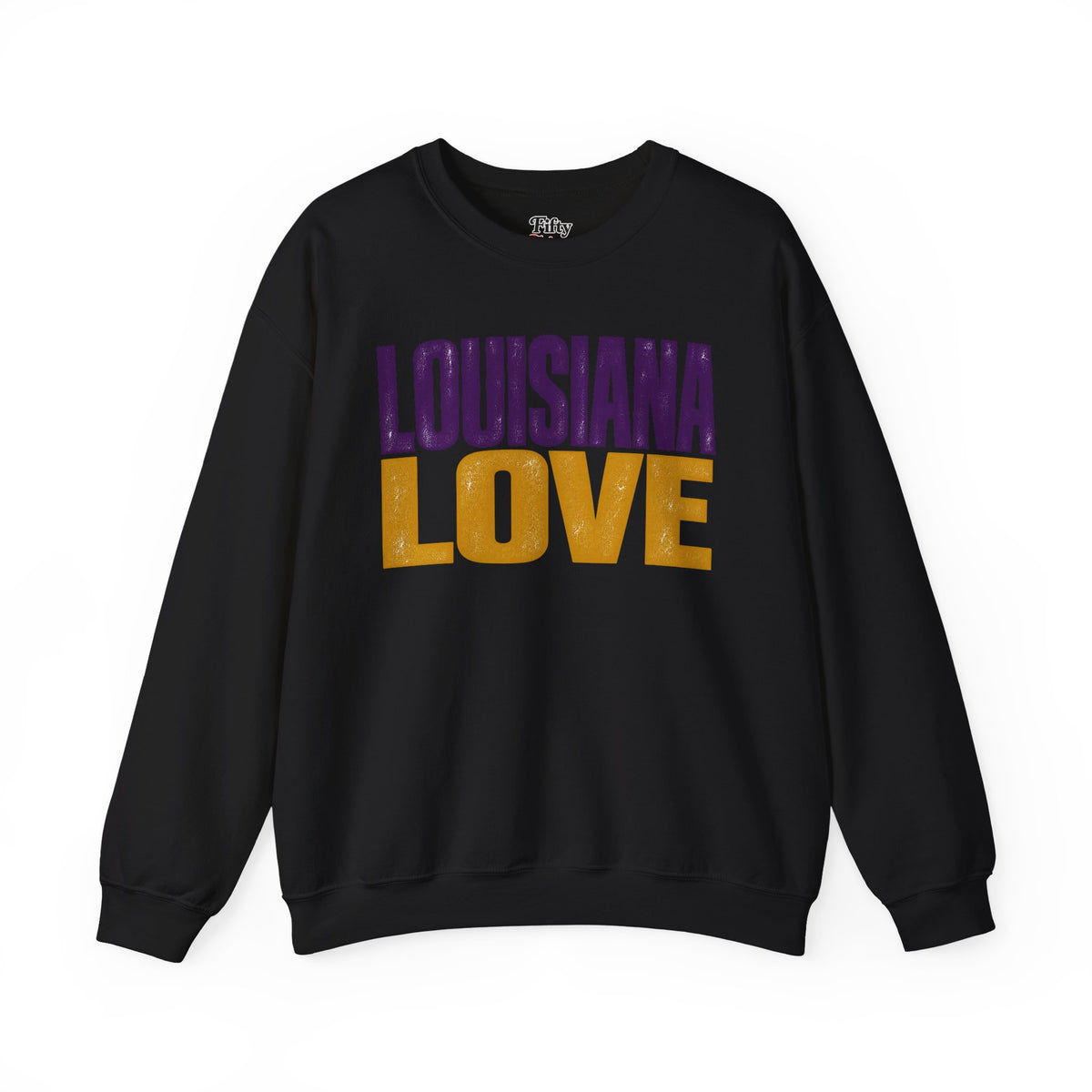 Louisiana Love Unisex Crewneck Sweatshirt State Name Graphic