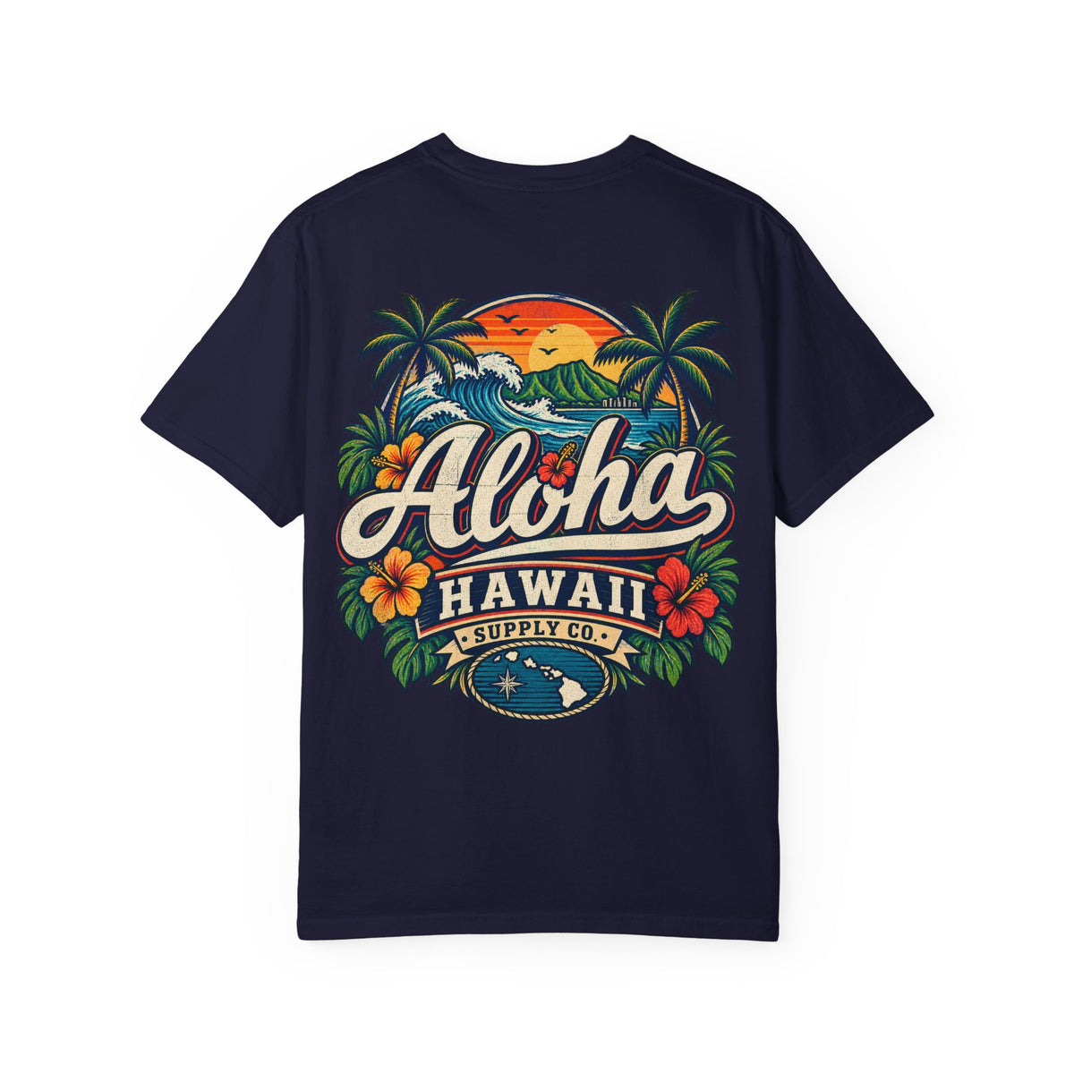 Hawaii Aloha Supply Co Unisex Comfort Color 1717 Streetwear Graphic Tee