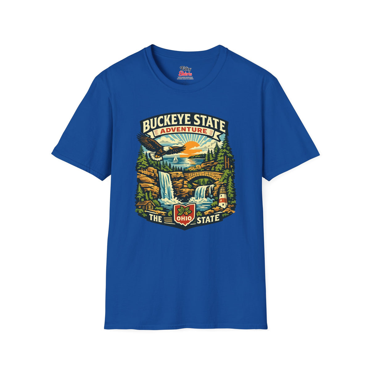 Ohio Buckeye State Adventure Unisex Softstyle T Shirt State Pride Graphic Tee Collections FS03