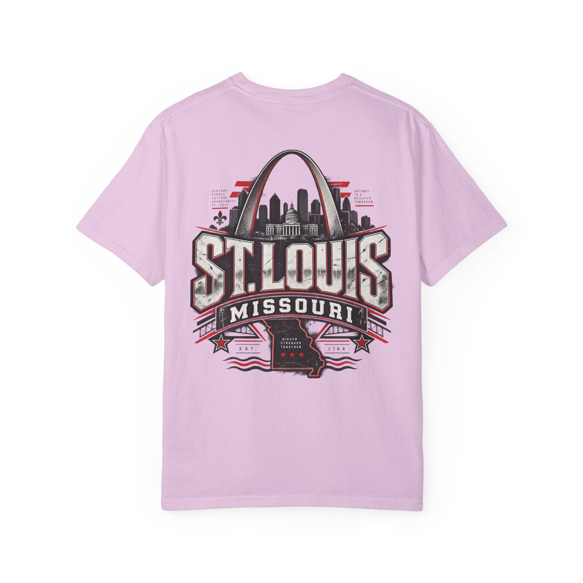 St. Louis Missouri Unisex Comfort Color 1717 Streetwear Graphic Tee