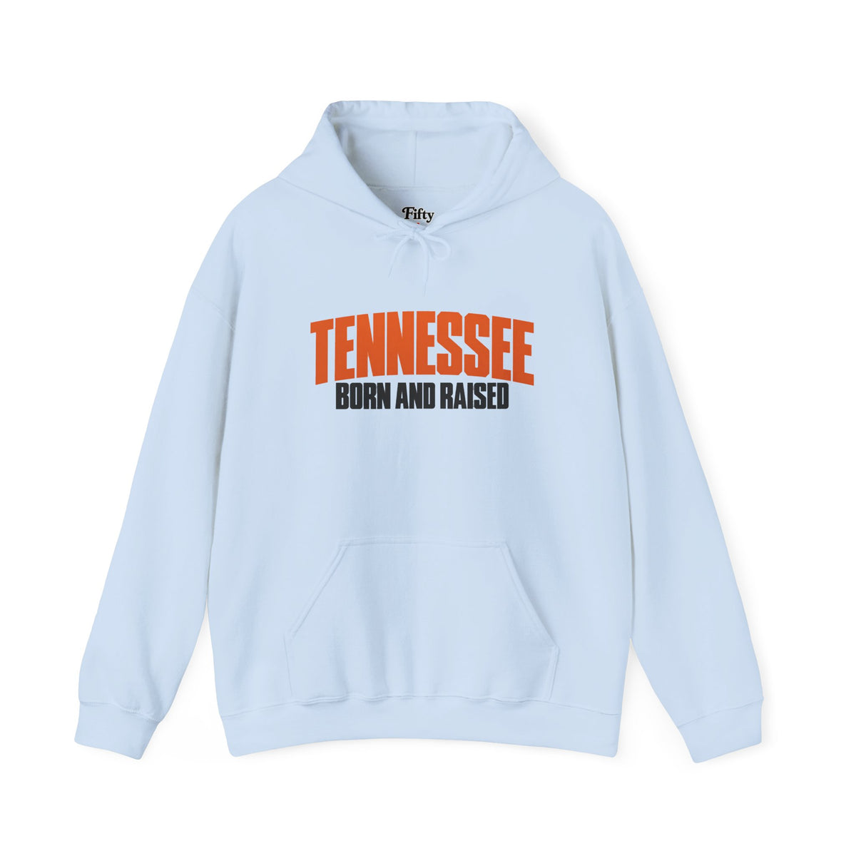 Tennessee Born and Raised Modern Southern Streetwear Unisex Hoodie Graphic