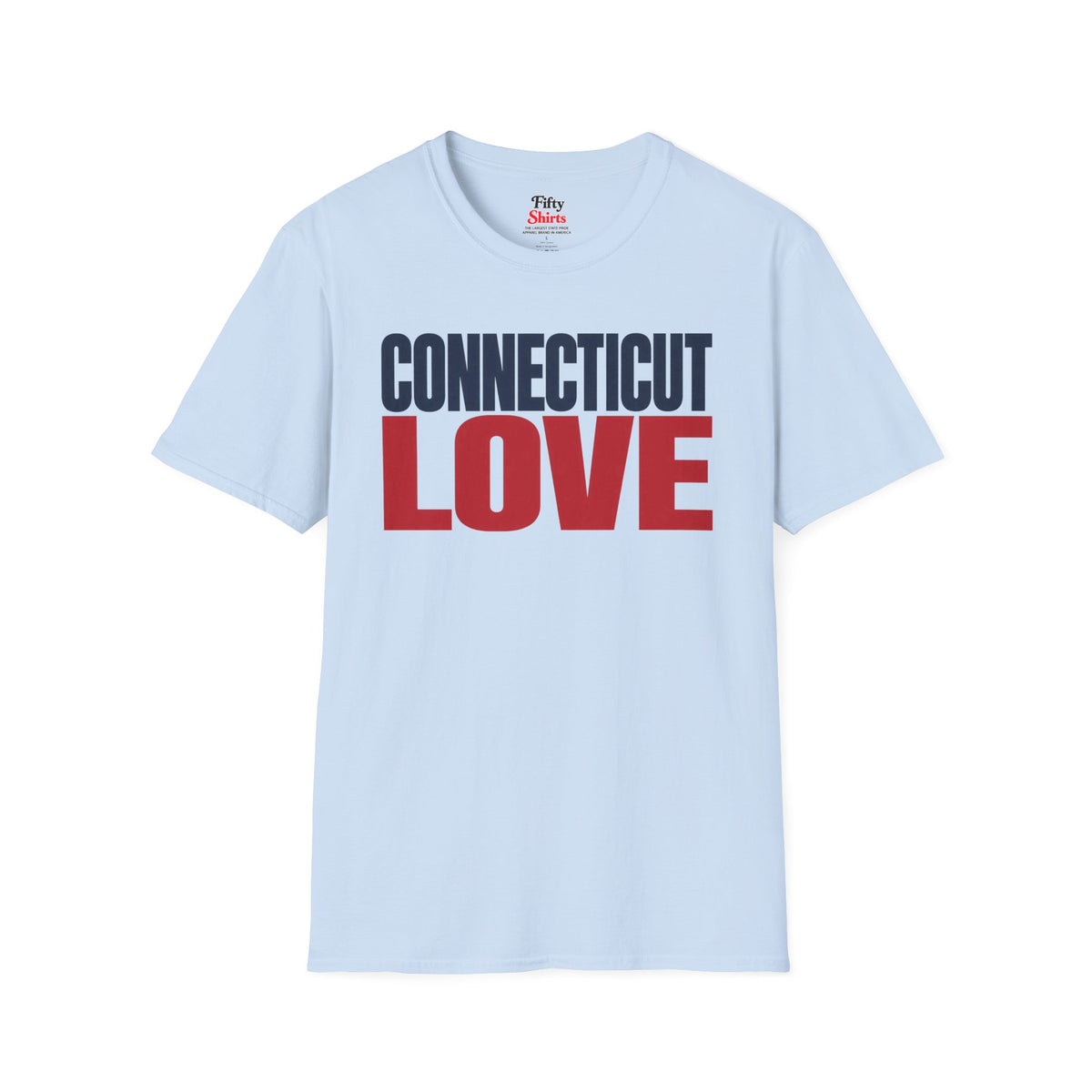 Connecticut Love Unisex Softstyle T Shirt State Name Graphic Tee