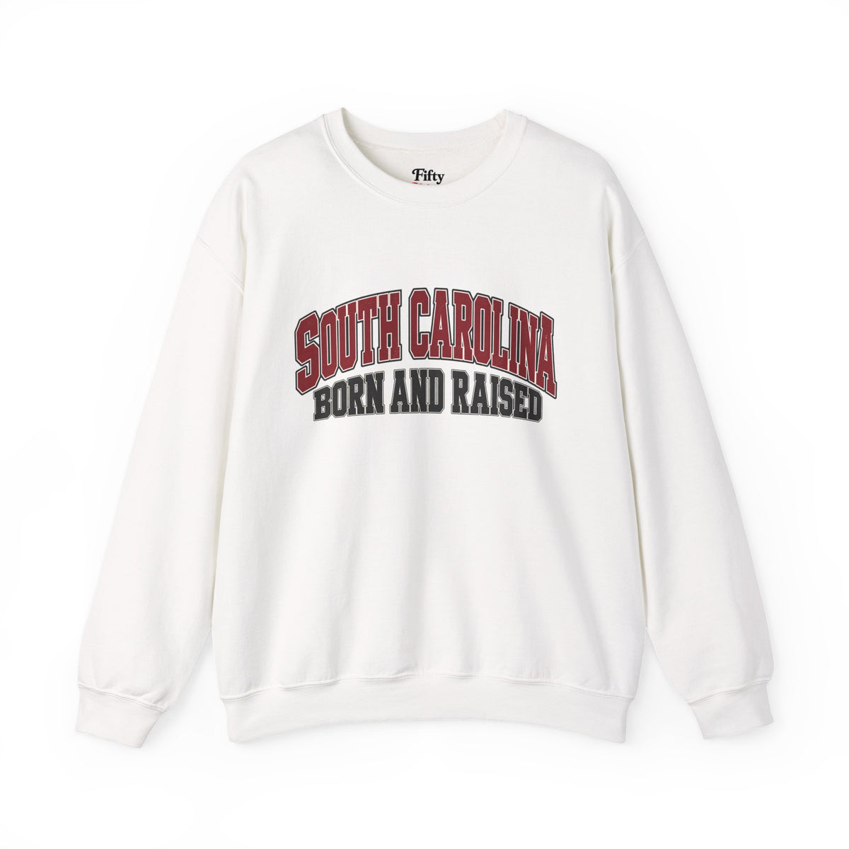 South Carolina Born and Raised Old-School Athletic Unisex Sweatshirt Graphic