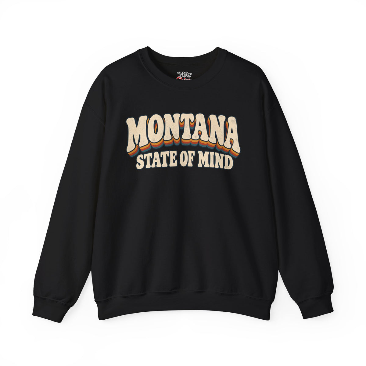 Montana State of Mind Unisex Crewneck Sweatshirt State Name Graphic