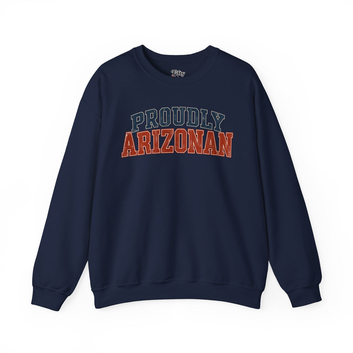 Proudly Arizonan Arizona Unisex Crewneck Sweatshirt State Name Graphic