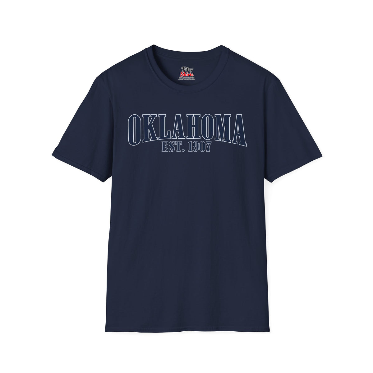 Oklahoma EST 1907 Unisex Softstyle T Shirt State Name Graphic Tee
