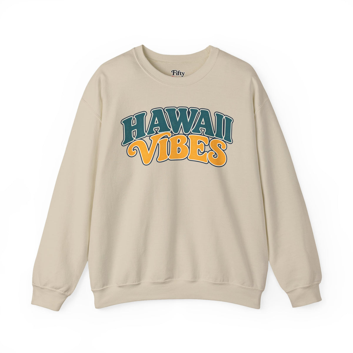 Hawaii Vibes Unisex Crewneck Sweatshirt State Name Graphic