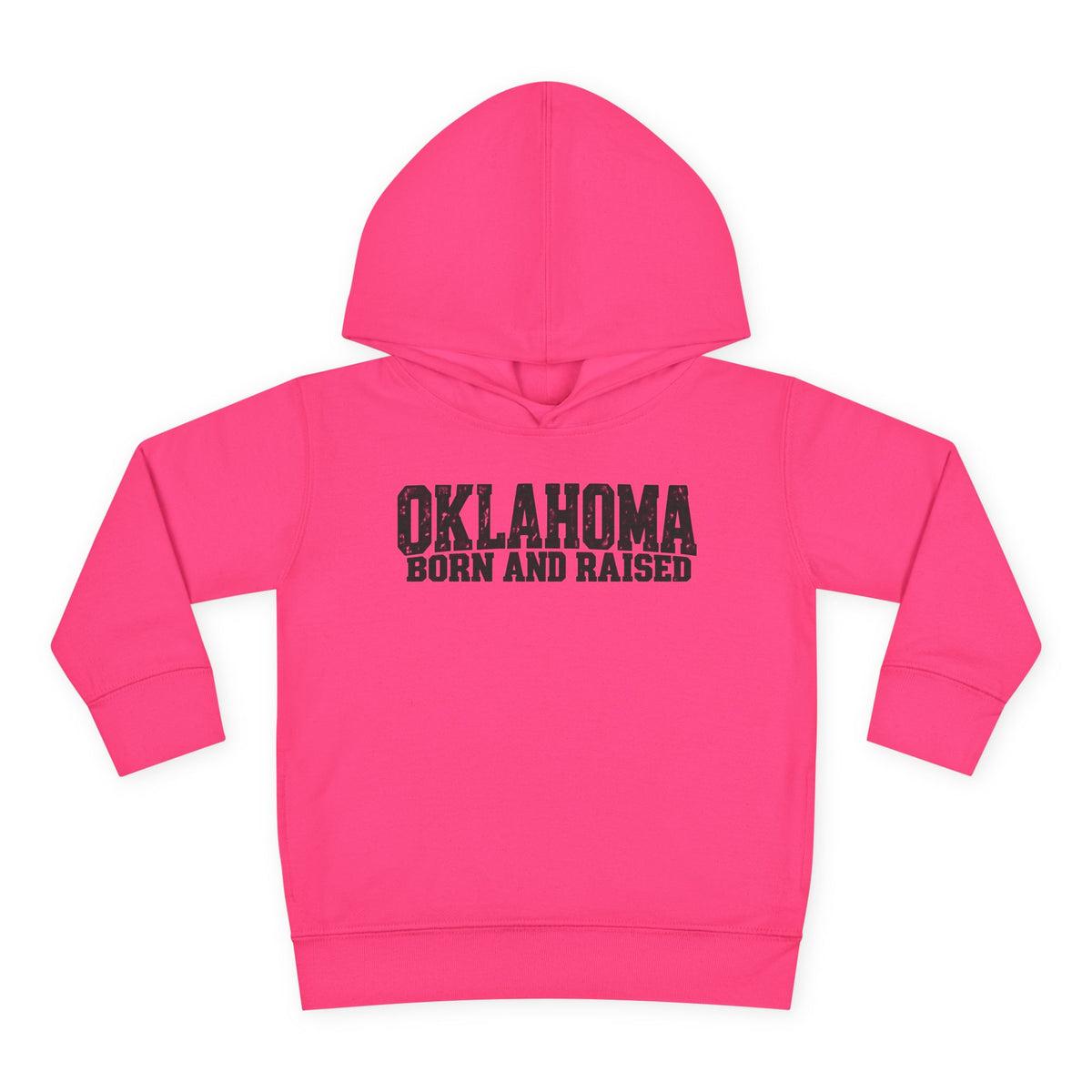 Oklahoma Born and Raised Minimal Heritage Unisex Toddler Pullover Fleece Hoodie