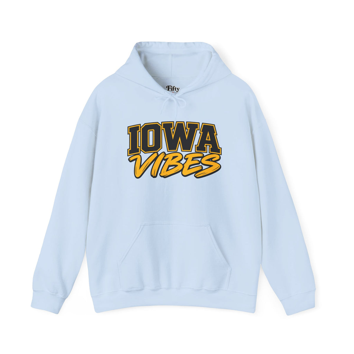 Iowa Vibes Unisex Hoodie State Name Graphic