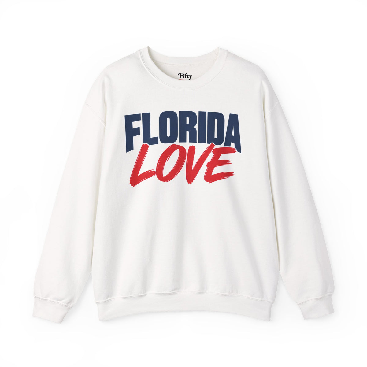 Florida Love Unisex Crewneck Sweatshirt State Name Graphic