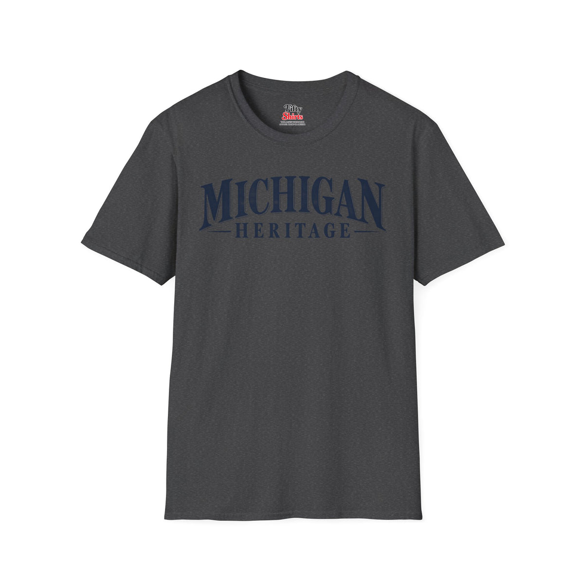Michigan Heritage Unisex Softstyle T Shirt State Name Graphic Tee