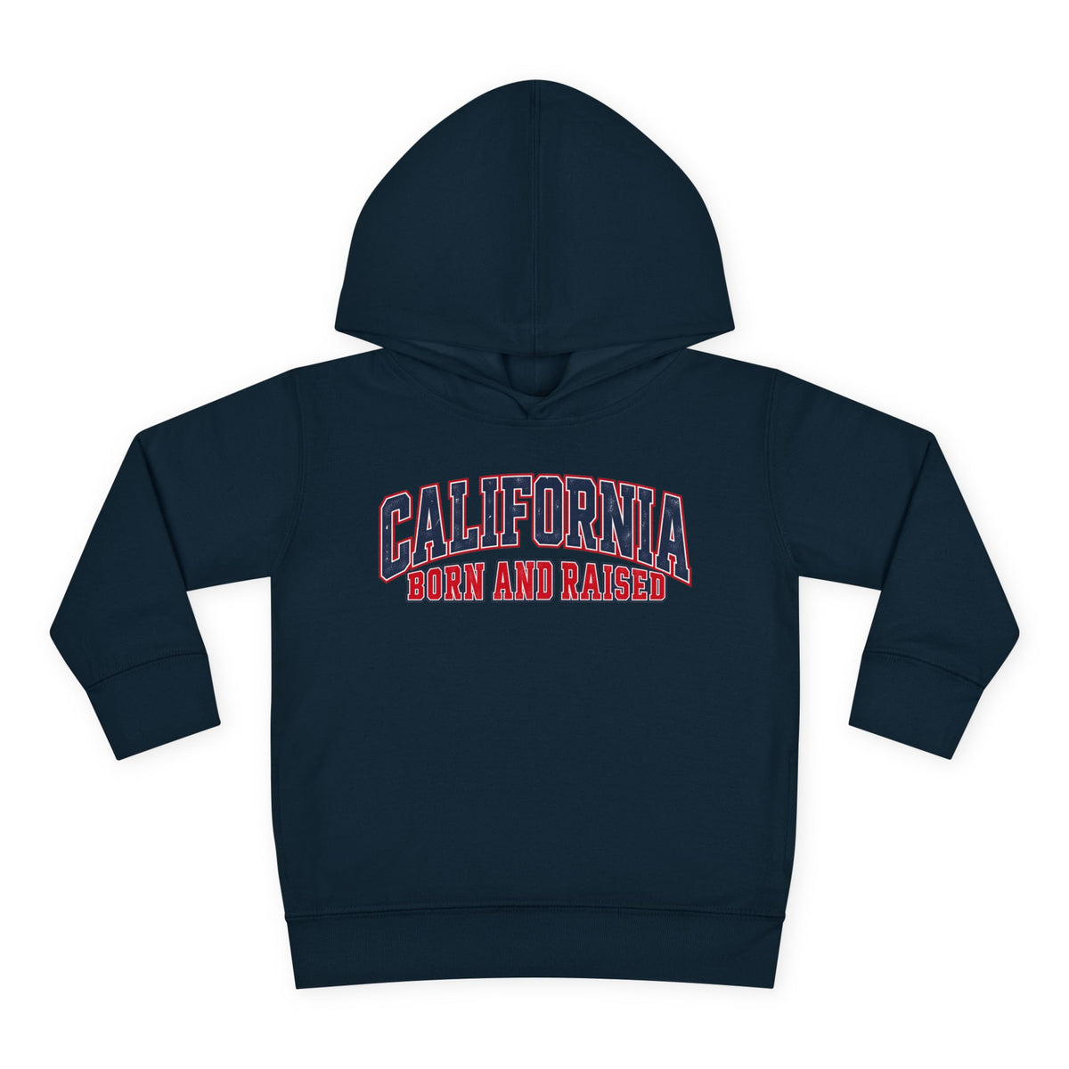 California Born and Raised Vintage Athletic Heritage Unisex Toddler Pullover Fleece Hoodie