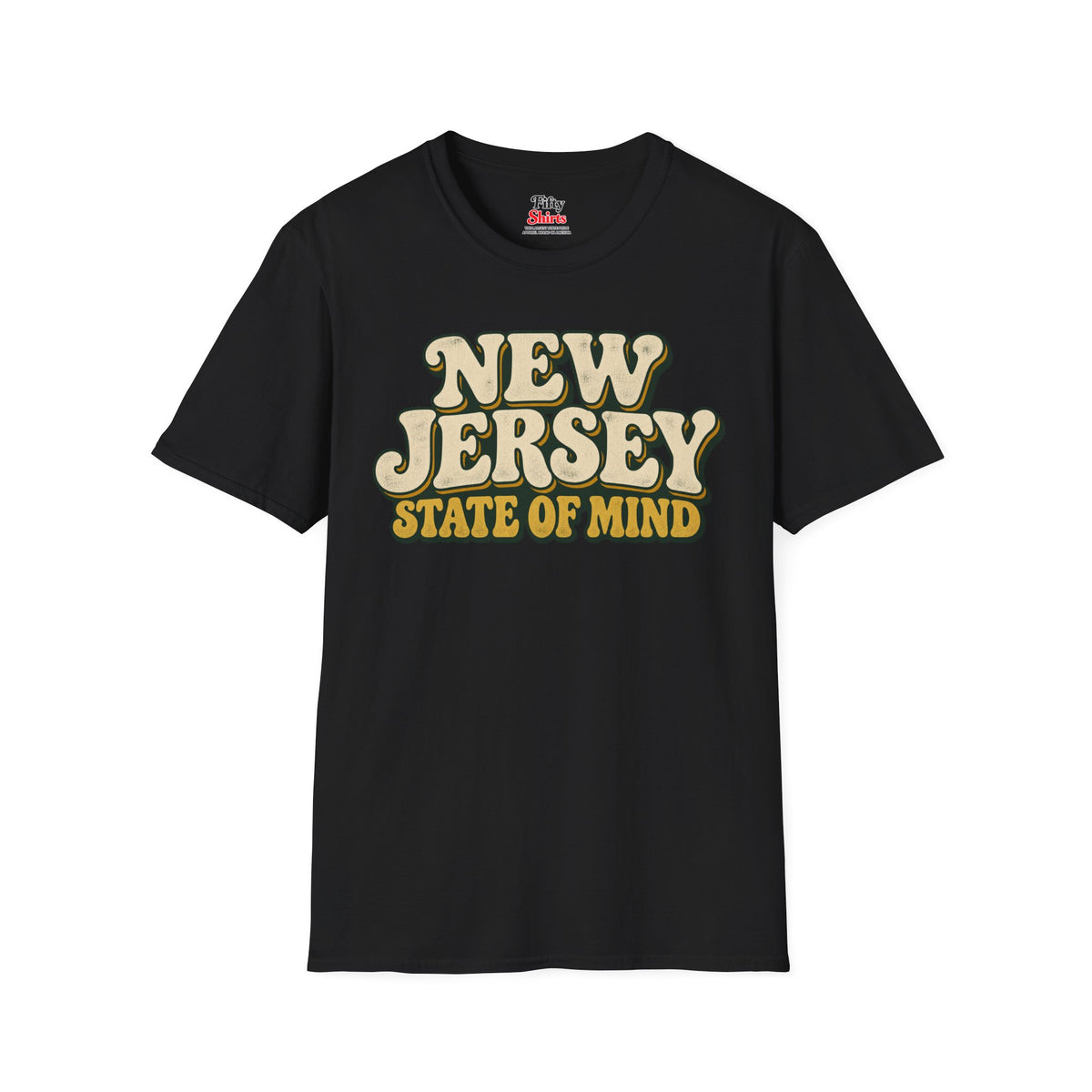 New Jersey State of Mind Unisex Softstyle T Shirt State Name Graphic Tee